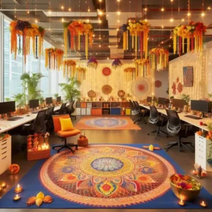 diwali decoration ideas for office