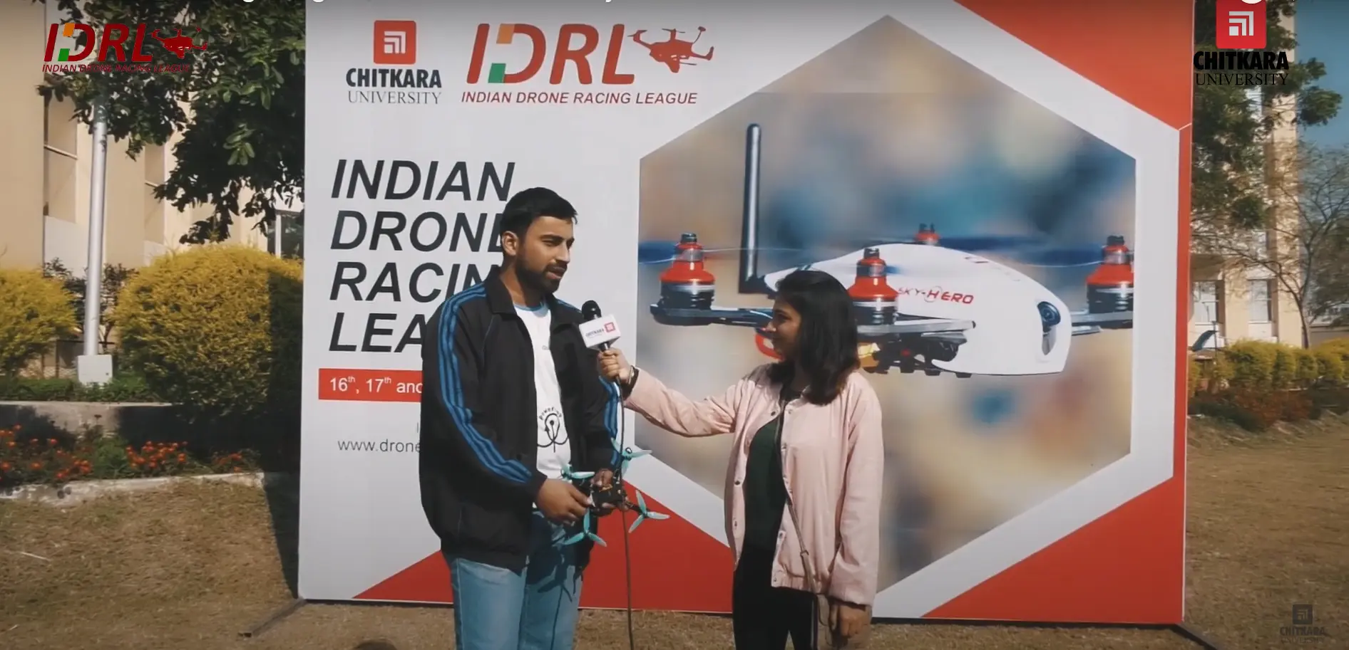 india drone run fest chitkara university